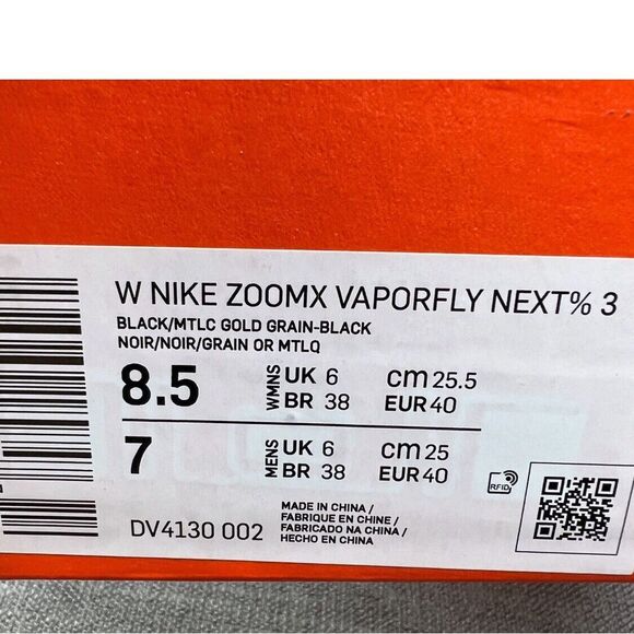 Nike ZoomX Vaporfly Next% 3 New Running Shoes DV4130-002 Women's Size 8.5 - Picture 10 of 10